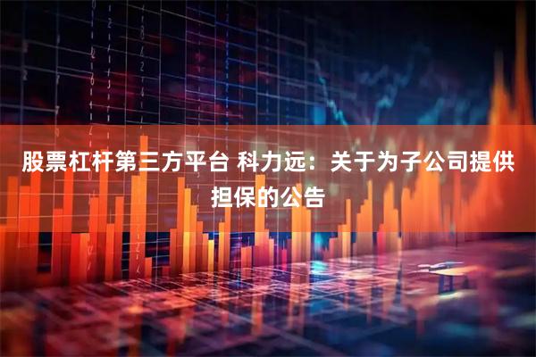 股票杠杆第三方平台 科力远：关于为子公司提供担保的公告